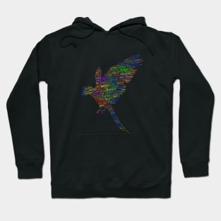 Parrot Bird Free Wildlife Text Word Cloud Hoodie